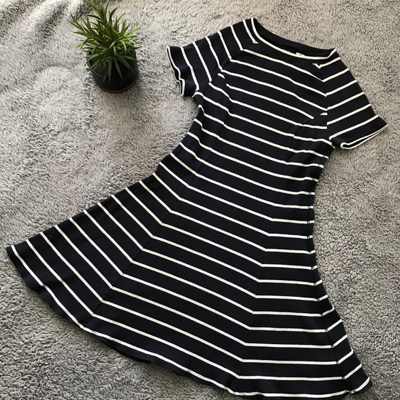 Urban Outfitters Dresses & Skirts - BDG Urban Outfitters Navy Ribbed Skater Dress